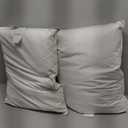 Waterfowl Feathers and Down White Pillows with 100% Cotton Cover, Bed Sleeping Hotel Collection Pillows Set of 2, 20"x26"