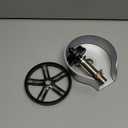 Automatic Glass Rinser for Kitchen Sink, Stainless Steel Cup Washer with G1/2 Thread, Professional Corrosion-Resistant Pressure Glass Washer, ABS Plastic Base