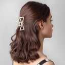 CWJCYTNSN 8 PCS Hair Clips for Women Large Hair Claw Clips for Thin Thick Curly Hair Styling Pearl Jaw Clips Strong Hold Nonslip Fashion Hair Accessories for Bridal Wedding