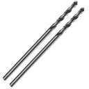 1/2 Inch x 12 Inch Aircraft Drill Bit (Professional Grade 2 Pack) Extra Long Black Oxide Cobalt Extension Bit - Perfect for Drilling into Sheet Metal, Stainless, Aluminum, Wood, & Copper