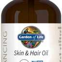 Garden of Life Jojoba Oil 100% Organic & Pure Golden Jojoba Oil for Hair, Skin and Face - Cold Pressed Jojoba Body Oil, Massage, or Use as a Carrier Oil for Making Lip Balms & Body Butters, 4 fl oz