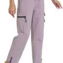 bepopotan Quick Dry Women's Cargo Pants with Pockets Lightweight Hiking Joggers for Workout Athletic Casual Outdoor Camping, Large