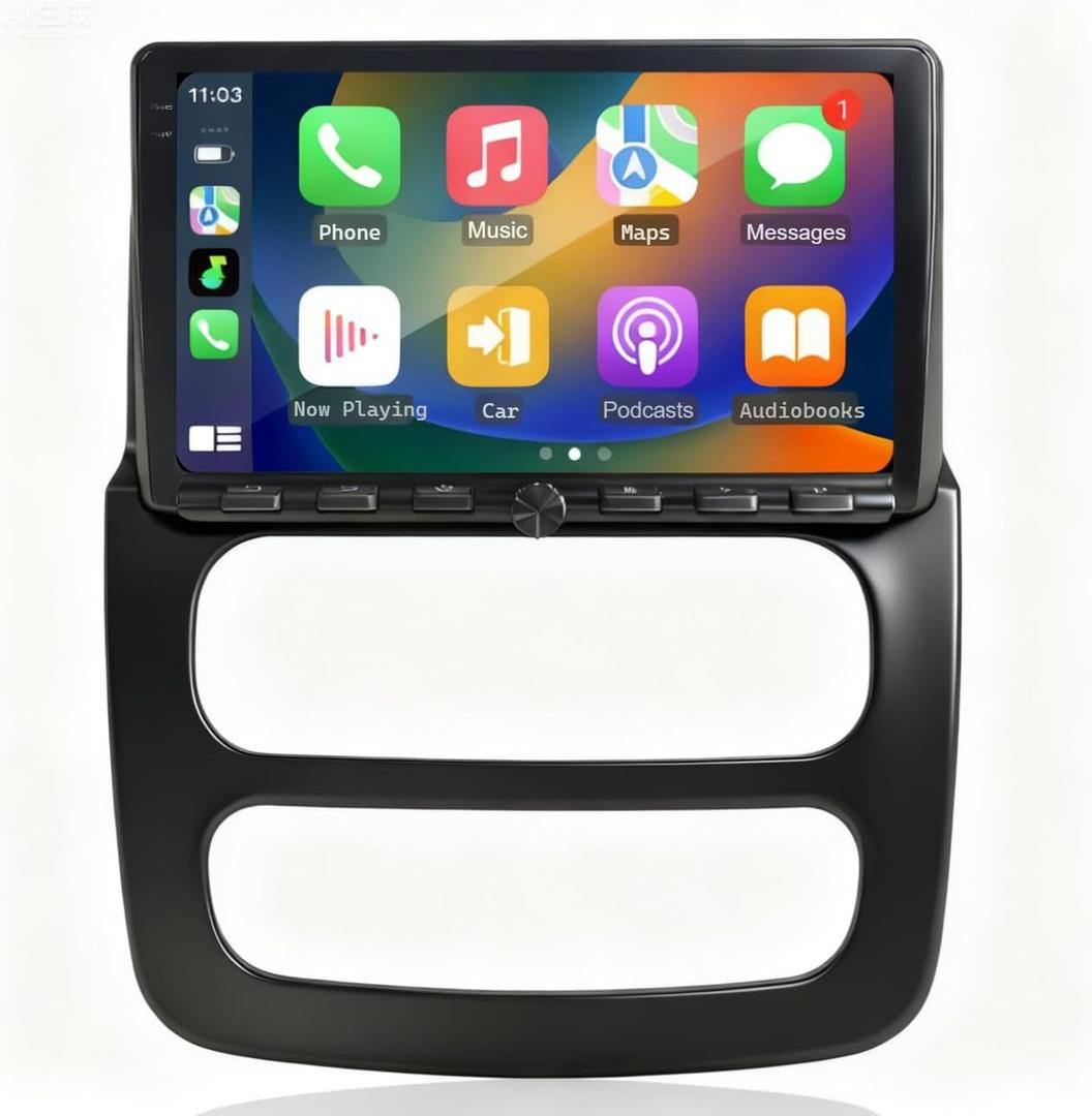 4+64G for Dodge RAM 1500 2500 3500 2002 2003 2004 2005 Radio 9 Inch Car Stereo with Physical Buttons and knobs Support Carplay Android Auto GPS Navigation SWC Back up Camera