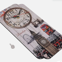 Retro Wall Clock, Accurate Pointer, Silent, MDF Material, European Style, Noble Decoration, Wall Hanging for Bedrooms, Living Rooms, Offices