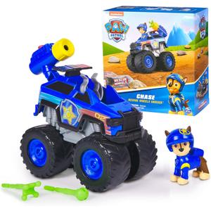 Paw Patrol: Rescue Wheels Chases Cruiser, Toy Truck with Projectile Launcher and Collectible Action Figure, Kids Toys for Boys & Girls Ages 3 and up