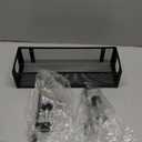 DELAMU Under Desk Cable Management Tray - Cable Management Tray No Drill with F-Clamp Design, Metal Mesh Cord Organizer, Sturdy Wire Organizers for Cords for Home Office Standing Desk, Black