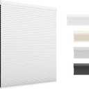 UNISHADES Blackout Cordless Cellular Shades, 27 5/8" W × 64" H White
Honeycomb structures can block heat and provide privacy. Blackout Fabric can make a room darker and Noise Reduction