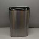 Ninestars Automatic Touchless Motion Sensor Rectangular Trash Can 13.2 Gallons, 50L, Silver, 13 Gal. 50 L, Silver Trim