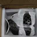 Sureasy Ceramic Cereal Bowls Set of 4, 5.9 Inch Deep Soup Bowls for Kitchen, 25 oz Embossed Stoneware Bowls for Pasta, Salad, Oatmeal, Noodle, Ramen, Microwave Dishwasher Safe, Set of 4, Black