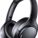 Hybrid Active Noise Cancelling Bluetooth 6.0 Headphones 120H Playtime 6 ENC Clear Call Mic, Over Ear Headphones Wireless with Hi-Res Audio Comfort Earcup Low Latency ANC Headphone for Travel Workout (Black)