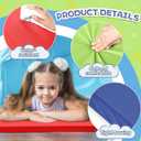 Wesiti 5 Pcs Nap Mats for Preschool 47 x 24" 1inch Thick Folding Rest Mat 4 Section, Sleeping Pad for Kids Children Daycare Nap School Classroom Kindergarten Daycare Travel Home, Colorful