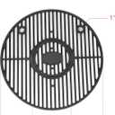 19.5" Cast Iron Grill Grate Round for Akorn Kamado, Pit Boss K24, Louisiana Grills K24, Char-Griller 16620