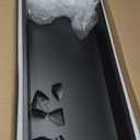 WICHEMI Stainless Steel Shower Niche 36" X 12", No Tile Needed Wall Niche with LED Light, Recessed Shower Shelf for Bathroom Storage Over Mount Installation, Matte Black (Warm White)