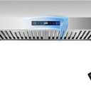 Under Cabinet Range Hood 30 inch, Kitchen Hood 900 CFM Stainless Steel with Gesture & Remote Control, 3-Speed Fan, Time Setting, Dishwasher Safe Baffle Filters, Range Hoods Ductless Convertible Duct