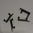 25 Pcs Sturdy Wall Bracket, Vertical Car Display Wall Mount, with 50 Pcs Screws, Compatible with Speed Champion Series Brick Car Models, Display Collectible Cars Vertical by Wheels on Wall, Black