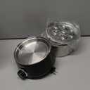 Hard Boiled Egg Cooker - CACHOO 14-Egg Rapid Stainless Steel Egg Boiler with 30-Min Timer & Auto Shut Off, Compact Electric Vegetable Steamer for Cooking, Dishwasher Safe, Black (2-Tier)