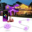 Nexillumi 300ft Permanent Outdoor Lights for House, 2025 New Smart RGB Christmas Lights Outdoor with APP Remote Control, IP67 Waterproof Eternity Eaves Lighting for Halloween Christmas Decorations