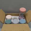 NETANY 6-pack 16 oz Overnight Oats Containers with Lids, Glass jars with Airtight Lids, Wide mouth Mason Salad jars, Glass Food Storage Containers for Snacks Yogurt Spice Sugar