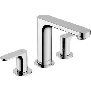 hansgrohe Rebris S Chrome Widespread Bathroom Faucet 3 Hole Sink