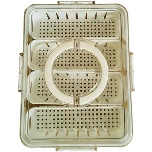 Gerrit White Storage Box Plastic Freezing-Refrigerated Portable Vegetable Fruit Container for Kitchen