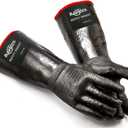 RAPICCA 932F Heat Resistant BBQ Grill Gloves: Oil Resistant Waterproof for Smoking Grilling Cooking Barbecue Deep Frying Turkey Rotisserie Handling Hot Greasy Meat Stocking Stuffers - 17 in Size XL