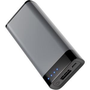 TALK WORKS Portable Charger - Fast Charging Power Bank Compatible with iPhone 13/Pro/Pro Max, 14/Plus/Pro/Pro Max, 12, 11, XR, XS, X, 8, 7, 6, SE, iPad, Android - External Cell Phone Backup (Grey)
