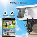 4K Solar Security Camera Wireless Outdoor with Dual-Lens,5G/2.4G WiFi Cameras for Home Security with WiFi 6,8MP Color Night ViSion,PIR Motion Detection,Auto Tracking,2-Way Audio,Spotlight Siren,Alexa