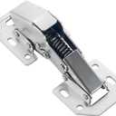 Hidden Cabinet Hinges 90 Degree 4 Pack Soft Close Surface Mount Spring Frameless Concealed Zishengho Cabinet Door Hinges for Cupboard Kitchen Easy Install