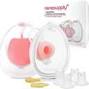 Nenesupply Handsfree Wearable Collection Cups Breastmilk Compatible with Medela Breast Pumps 24mm Silicone Flanges Replacement Compatible with Medela Pump Parts Accessories 19mm 21mm Inserts