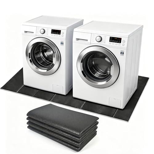 Washer Dryer Anti-Vibration Mat Foldable Rubber Mat for Washing Machine, Waterproof, Noise Reducing Pads Non-Slip Shockproof Mat for Floor Protection