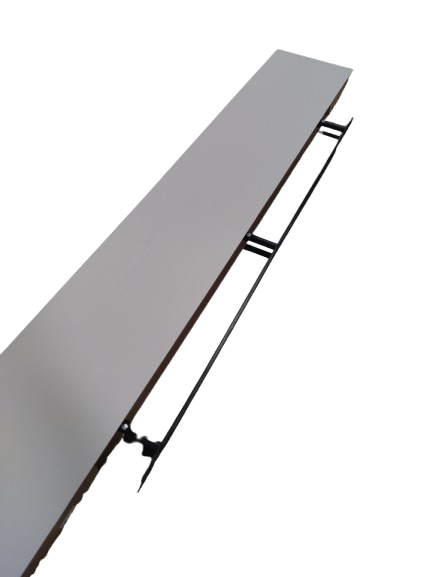 Shelf, 71" L x 11 3/4" W x 2" D, White