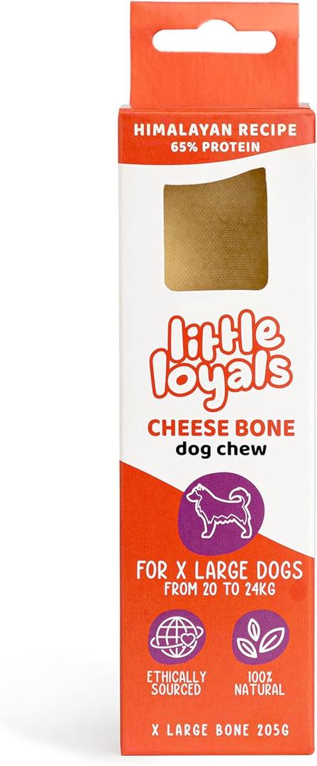 2 x Little Loyals Himalayan Recipe Cheese Dog Chews - 100% Natural, Long-Lasting Treats for Aggressive Chewers, Puppies & Bored Dogs | Odorless, Protein-Rich, Gluten & Lactose-Free (XL-Extra Large) (7.2 Ounce (Pack of 1))