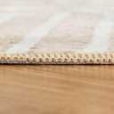 INGEROOM 6x9 Washable Area Rugs, Neutral Beige Geometric Area Rug for Living Room Bedroom, Modern Area Rug, Large Non-Slip Indoor Floor Carpet for High Traffic Areas, Kitchen, Dining Room