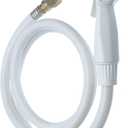 DANCO Complete Installation Kit for Vinyl Faucet Spray Hose & Assembly, White, 4-Feet, 1-Set (16560)