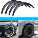 DREAMIZER 80cm Fender Flares Universal for Cars - Wide Body Kit 35mm Flexible Black Widebody Kit Off-road Durable Wheel Arch Protector for Car SUV