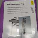 DMI Walker Tray, Rollator Tray, Mobility and Walker Accessory Tray Table Fits Most Standard Walkers, Folding with Two Cup Holders and Tool Free Assembly, 16 x 11.8 inch