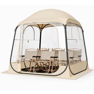 VEVOR Pop up Sports Tent, 8 Sizes Optional Clear Bubble Tent for 1-6 Person, Waterproof Outdoor Pod with Floor Mat & Top Cover, Garden Igloo Dome Tents Camping Shelter for Sports Watching, 63" L x 63" W x 71.7" H
