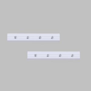 Aluminum flexible curtain track dedicated Connector White 3 PCS