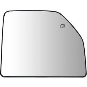 Right Passenger Side Heated Upper Mirror Glass Replacement For 2015-2020 Ford F150 2017-2020 Ford F250 F350 - Towing Mirror Convex Side Mirror Glass With Rear Holder