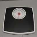 Taylor Battery Free Analog Scales for Body Weight, 330LB Capacity, Easy to Read Large 4.25-inch Dial, 10.3 x 10.6-inch Vinyl Mat Platform, Black