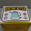 Hazel Quinn Retro Electric Kettle - 1.7 Liters / 57.5 Ounces Tea Kettle with Thermometer, All Stainless Steel, 1200 Watts Fast Boiling, BPA-free, Cordless, Automatic Shut Off - Mint Green