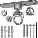 Heavy Duty Stainless Swing Hanger with Smooth Swing Bearings 180+360, 1500 lb Capacity for Indoor Outdoor Playground Yoga Hammock Chair Sandbag Porch Swing Bag, Size 1