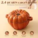 Wood Stove Steamer, WoodStove Humidifier, Woodstove Steamer, Cast Iron Humidifier for WOODStove 2.4 Quart Large Capacity Rust Resistant, Orange & Pumpkin