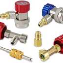 Lichamp AC R134A Adapters Kit, 134a Quick Couplers with Self Sealing and Puncture Can Taps, QA01 Missing Parts