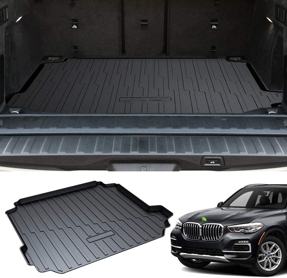 Powerty Cargo Mat for BMW X5 2019-2025 2026 Trunk Mat TPE All Weather Cargo Liners Heavy-Duty Trunk Liners BMW X5 Without Optional Luggage Kit Accessories (Not for Hybrid and 7-Seats)