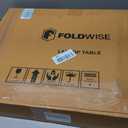 FoldWise Upgraded Folding TV Tray Table - Extra Large & Sturdy Laptop Table for Couch, Height & Angle Adjustable Desk for Dinner, Work & TV - Includes Footrest, Cup Holder, iPad Holder & Edge Stopper
