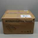 Under Desk Elliptical Machine, Electric Elliptical Leg Exerciser for Seniors with 12 Adjustable, Portable Quiet Elliptical Exercise Machine, Seated Pedal Exerciser with Remote Control (Orange)