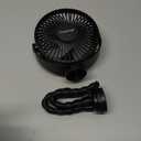 Gaiatop Mini Portable Stroller Fan, Battery Operated Small Clip on, Detachable 3 Speed Rechargeable, 360 Rotate Flexible Tripod Better Cooling for Car Seat Crib Treadmill Travel Black