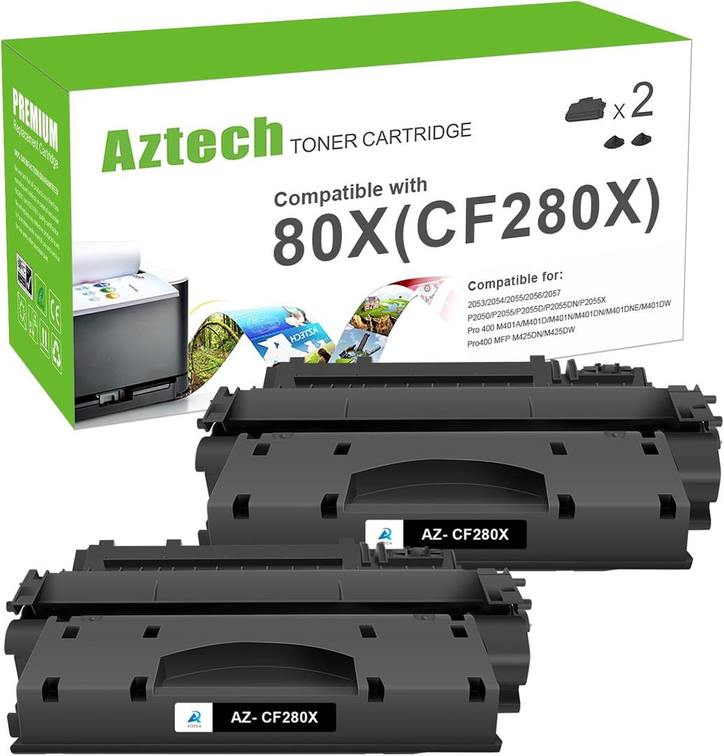 80X CF280X M401n Toner Cartridge Black Replacement for HP 80X 80A CF280A