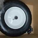 Upgraded 16" Flat Free Wheelbarrow Wheels and Tires, 4.80/4.00-8 Solid Tires with 5/8"&3/4" Bearings,14"-16" Universal Fit Wheelbarrow Wheel for Wheelbarrows/Garden Trailer